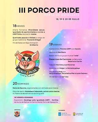 Fechas, información, programa, cartel, imágenes, mapa y ubicación de III Porco Pride de Espasante  en  Ortigueira