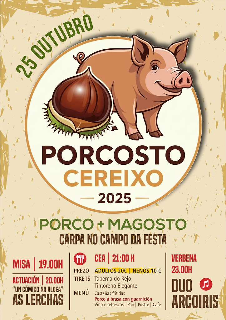Porcosto de Cereixo (2025) en A Estrada
