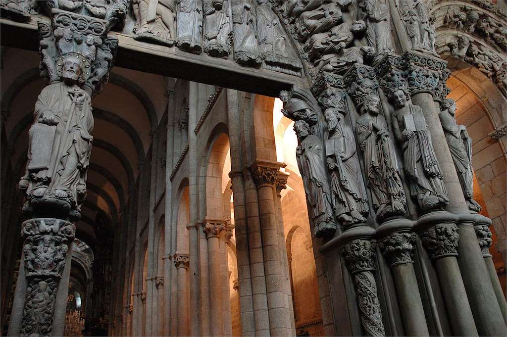 Pórtico de la Gloria de la Catedral de Santiago en Santiago de Compostela