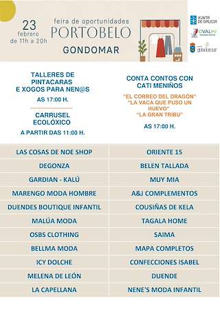 Fechas, información, programa, cartel, imágenes, mapa y ubicación de Portobelo - Feira de Oportunidades do Val Miñor  en  Gondomar