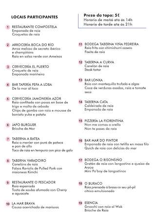 Portonovo Gastronómico - Festa da Raia (2026) en Sanxenxo