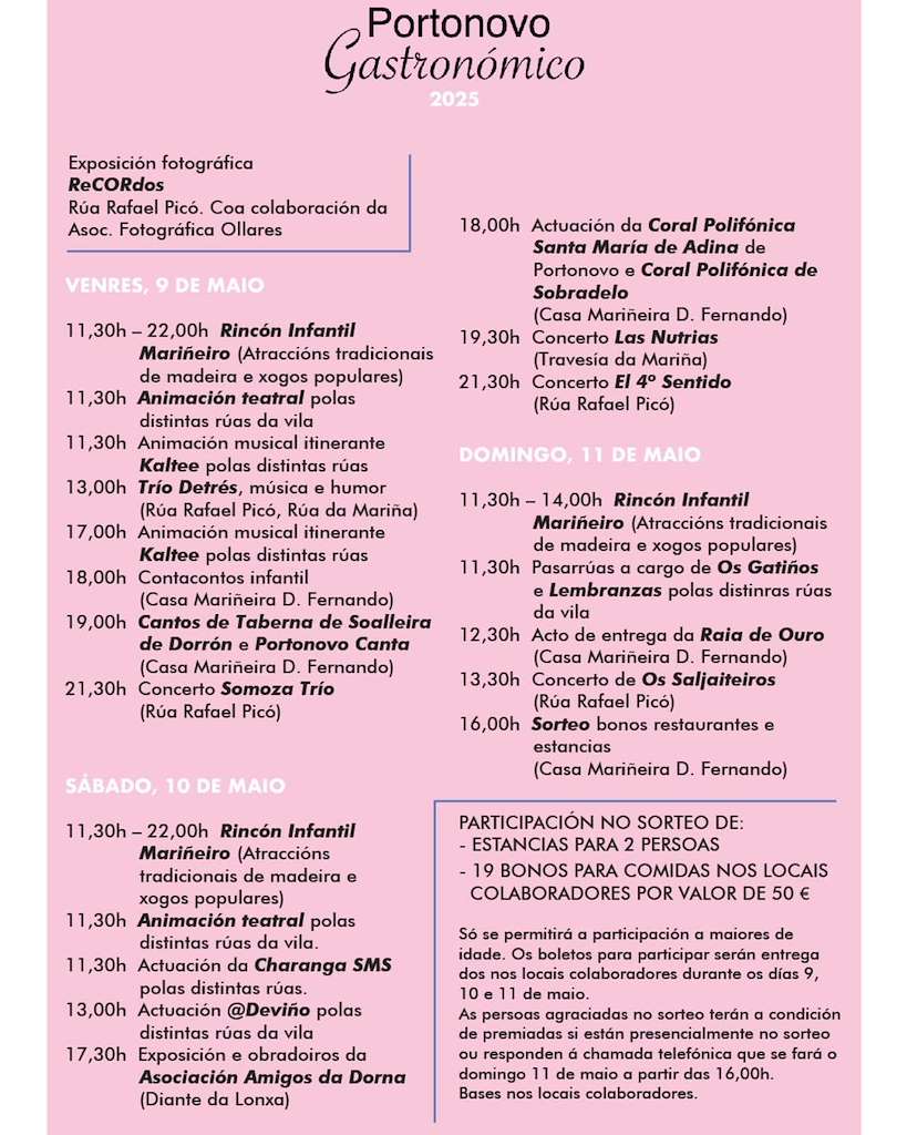 Portonovo Gastronómico - Festa da Raia (2025) en Sanxenxo