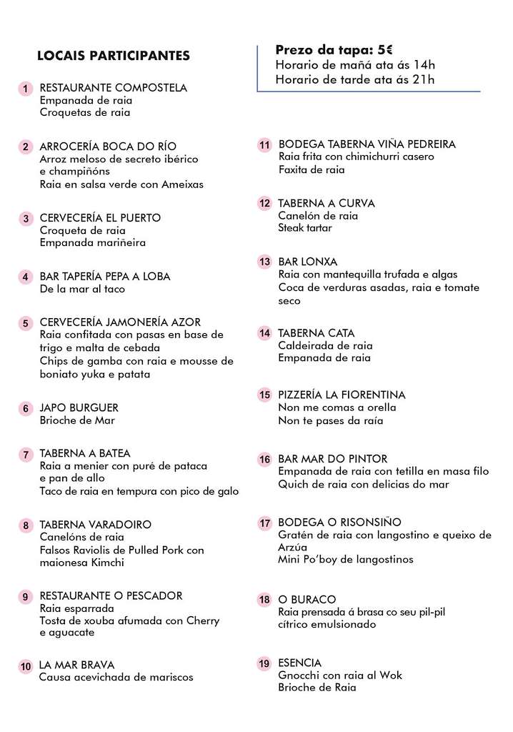 Portonovo Gastronómico - Festa da Raia (2025) en Sanxenxo