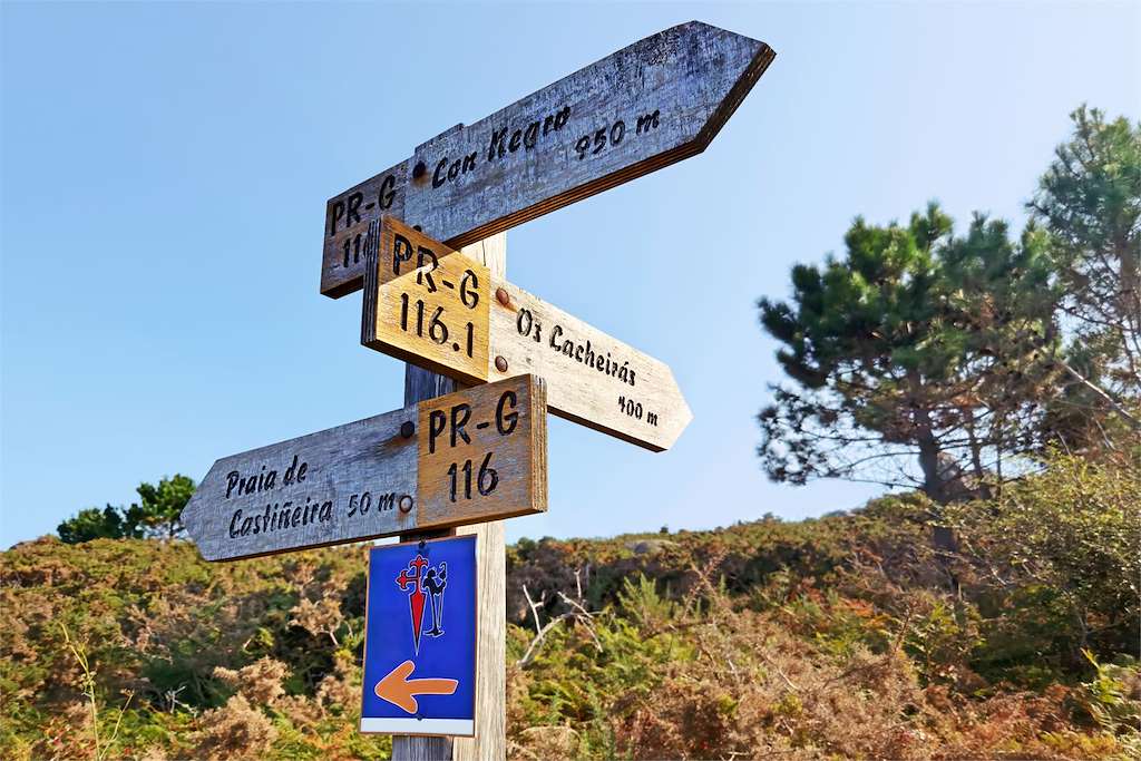 PR-G 116 - Ruta Con Negro en O Grove