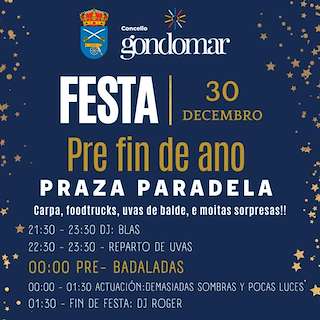 Fechas, información, programa, cartel, imágenes, mapa y ubicación de Pre - Campanadas de Fin de Año (2025)  en  Gondomar
