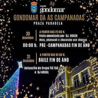 Fechas, información, programa, cartel, imágenes, mapa y ubicación de Pre - Campanadas e Baile de Fin de Año  en  Gondomar