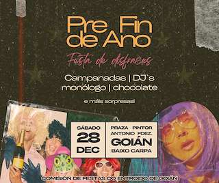 Fechas, información, programa, cartel, imágenes, mapa y ubicación de Pre Fin de Ano de Goian - Festa de Disfraces   en  Tomiño
