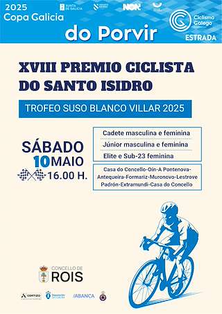 Fechas, información, programa, cartel, imágenes, mapa y ubicación de XVIII Premio Ciclista do Santo Isidro - Trofeo Blanco Villar  en  Rois