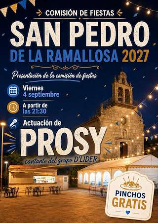 Fechas, información, programa, cartel, imágenes, mapa y ubicación de Presentación Comisión de San Pedro de A Ramallosa (2026)  en  Nigrán