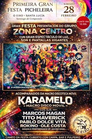 Fechas, información, programa, cartel, imágenes, mapa y ubicación de Presentación do Grupo Zona Centro  (2026)  en  Santiago de Compostela