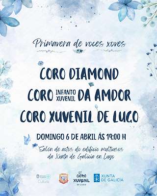 Fechas, información, programa, cartel, imágenes, mapa y ubicación de Primavera de Voces Xoves  en  Lugo