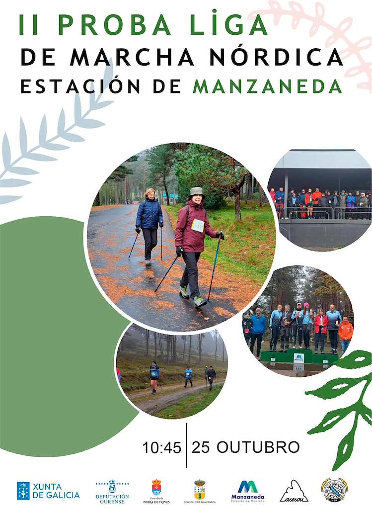 II Proba Liga de Marcha Nórdica (2025) en Manzaneda