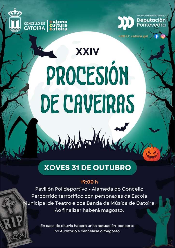 XXIV Procesión de Caveiras (2025) en Catoira
