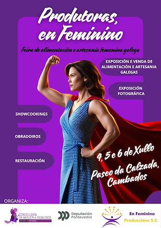 Fechas, información, programa, cartel, imágenes, mapa y ubicación de Produtoras en Feminino  en  Cambados