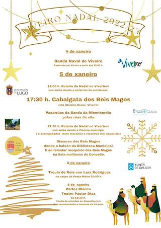Programa de Navidad – Cabalgata de Reyes (2025-2026) en Viveiro