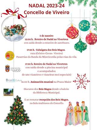 Programa de Navidad – Cabalgata de Reyes (2025-2026) en Viveiro