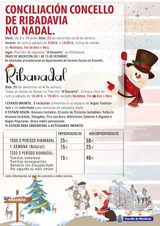 Programa de Nadal - Cabalgada de Reis (2025-2026) en Ribadavia