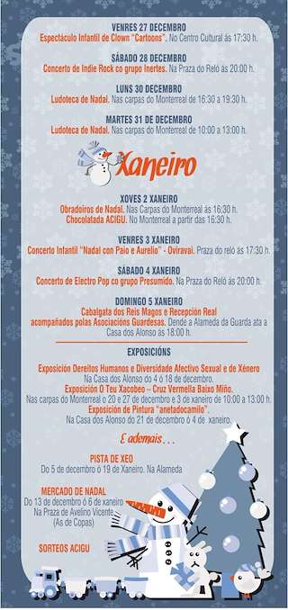 Programa de Navidad – Cabalgata de Reyes en A Guarda