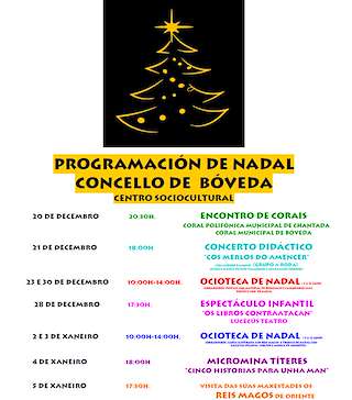 Actividades Infantís de Nadal en Bóveda