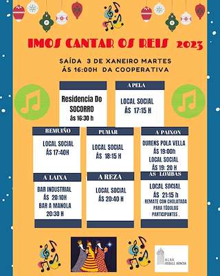 Programa de Nadal - Cabalgata de Reis  (2025-2026) en A Arnoia