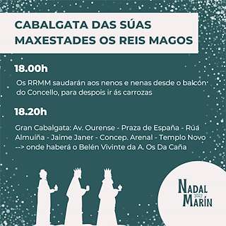 Programa de Navidad – Cabalgata de Reyes (2025-2026) en Marín