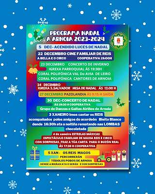Programa de Nadal - Cabalgata de Reis  (2025-2026) en A Arnoia