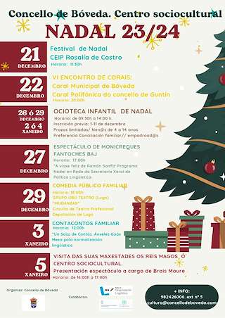 Actividades Infantís de Nadal en Bóveda