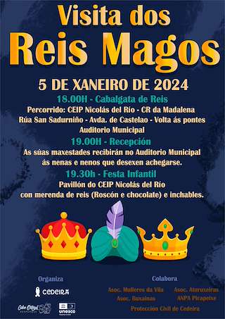 Programa de Navidad – Cabalgata de Reyes en Cedeira
