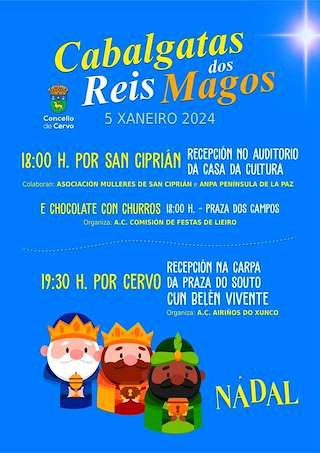 Programa de Nadal - Cabalgata de Reis en Cervo