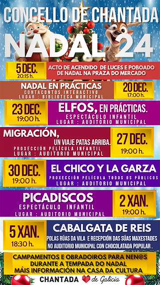 Programa de Navidad – Cabalgata de Reyes en Chantada