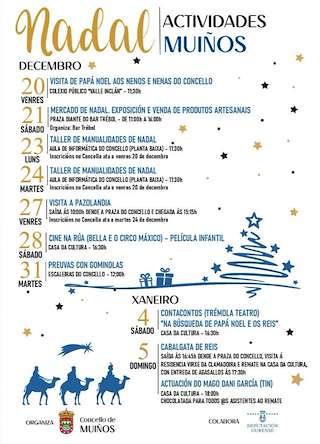Programa de Navidad – Cabalgata de Reyes (2025-2026) en Muíños