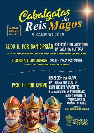 Programa de Navidad – Cabalgata de Reyes en Cervo
