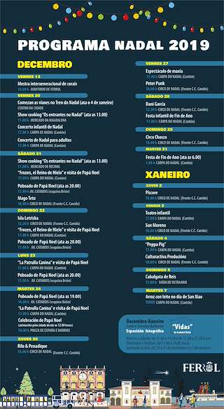 Programa de Navidad – Cabalgata de Reyes en Ferrol