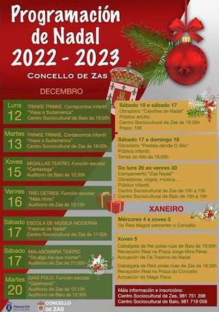 Programa de Navidad – Cabalgata de Reyes (2025-2026) en Zas