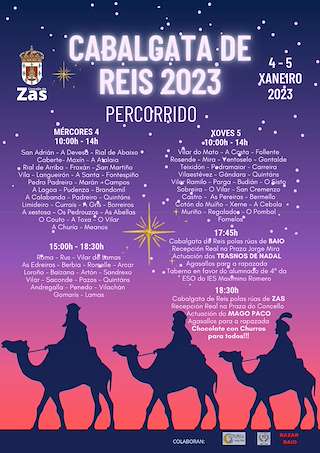 Programa de Navidad – Cabalgata de Reyes (2025-2026) en Zas
