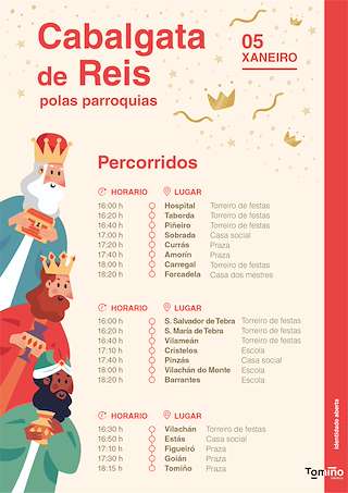 Programa de Navidad – Cabalgata de Reyes (2025-2026) en Tomiño