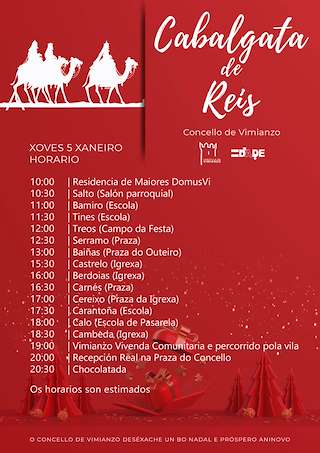 Programa de Navidad – Cabalgata de Reyes en Vimianzo