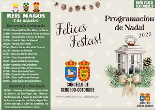 Programa de Navidad - Cabalgata de Reyes (2025-2026) en Cerdedo-Cotobade