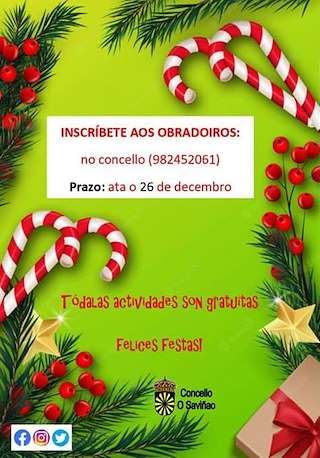 Actividades de Nadal - Cabalgata de Reis (2025-2026) en O Saviñao