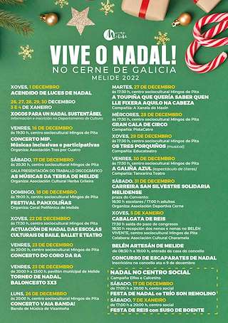 Programa de Navidad – Cabalgata de Reyes (2025-2026) en Melide