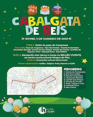 Programa de Navidad – Cabalgata de Reyes (2025-2026) en Melide