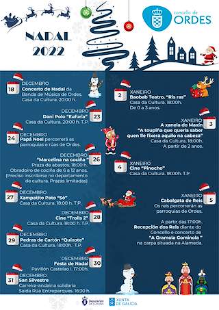 Programa de Nadal - Cabalgata de Reis (2025-2026) en Ordes