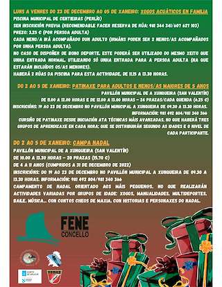 Programa de Navidad – Cabalgata de Reyes (2025-2026) en Fene