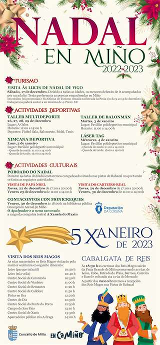 Programa de Nadal - Cabalgata de Reis (2025-2026) en Miño