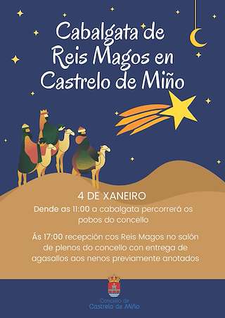 Programa de Nadal - Cabalgata de Reis en Castrelo de Miño