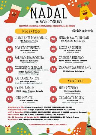 Programa de Navidad – Cabalgata de Reyes (2025-2026) en Mondoñedo