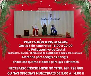 Programa de Navidad – Visita de los Reyes Magos (2025-2026) en Monfero