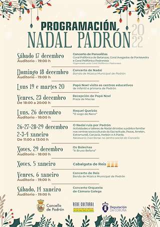 Programa de Nadal - Cabalgata de Reis (2025-2026) en Padrón