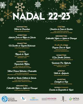 Programa de Navidad – Cabalgata de Reyes (2025-2026) en Salceda de Caselas