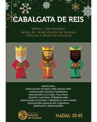 Programa de Navidad – Cabalgata de Reyes (2025-2026) en Salceda de Caselas